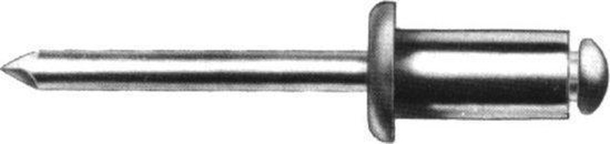 Gesipa 1454031 Standaard blindklinknagel - Platbolkop - Open - AL/ST - 4,0 x 18mm (500st)