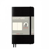 Leuchtturm1917 Softcover Notitieboek Zwart - Pocket - Blanco