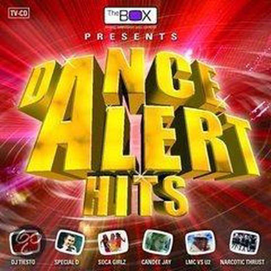 Dance Alert Hits compilation album cover met de tekst 'The BOX Presents Dance Alert Hits'.