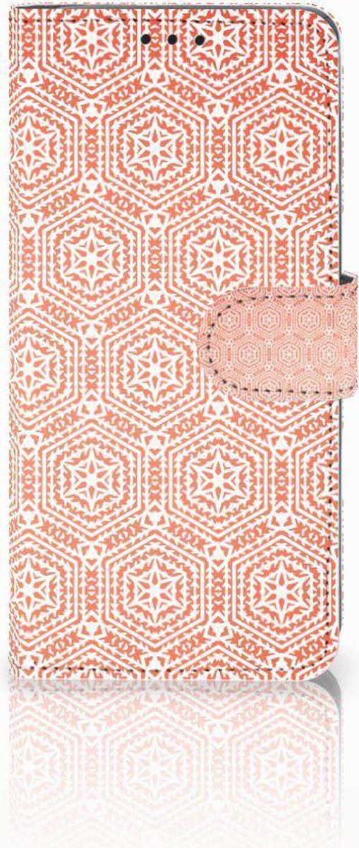 Book Case voor Huawei P30 Pro Telefoon Hoesje Pattern Orange