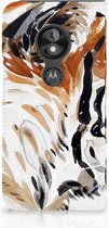 Motorola Moto E5 Play Uniek Standcase Hoesje Watercolor Tiger
