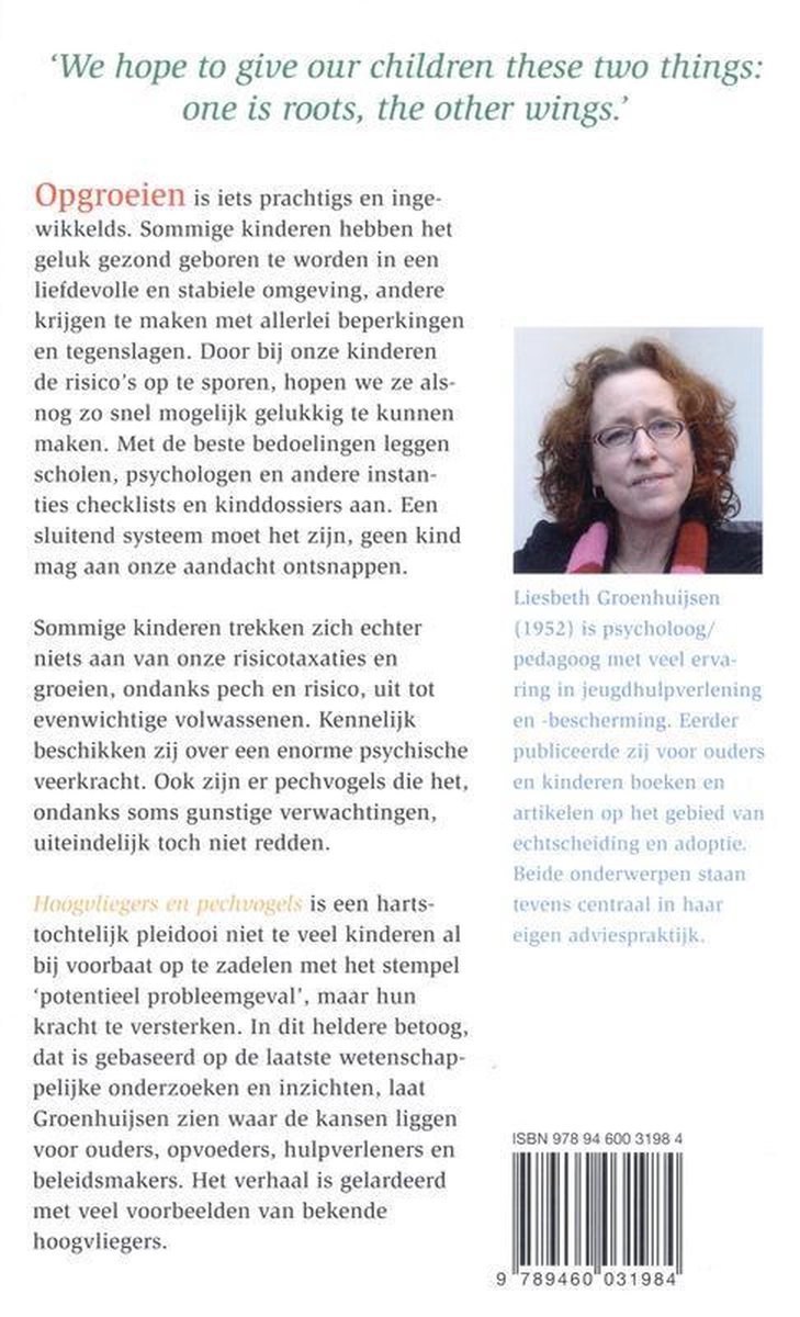 Hoogvliegers en pechvogels - back cover