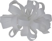 Jessidress Haarclip met bloem gemaakt van linten - Wit