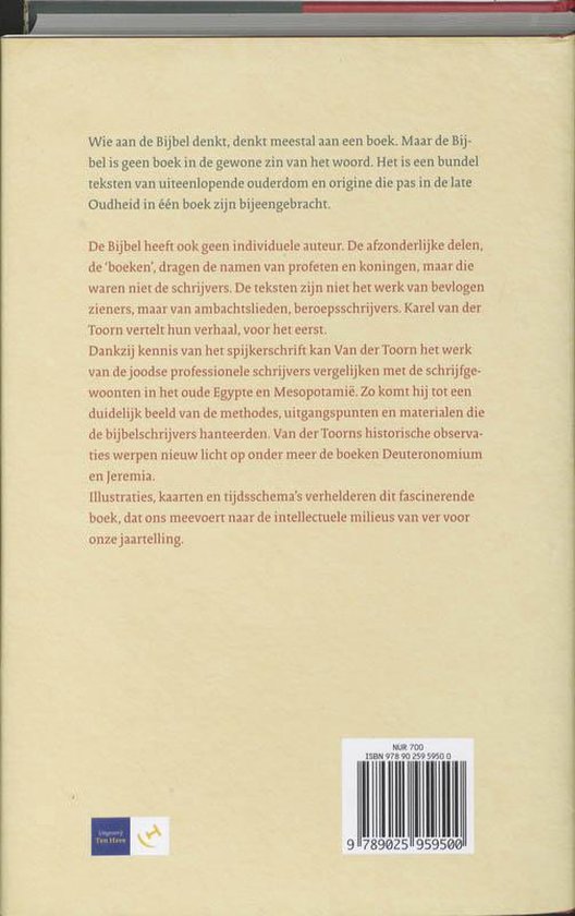 Wie schreef de Bijbel?, Karel van der Toorn 9789025959500 Boeken bol