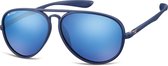 Montana MS29B - Zonnebril - Aviator style - Mat Blauw - Lensbreedte 56 mm