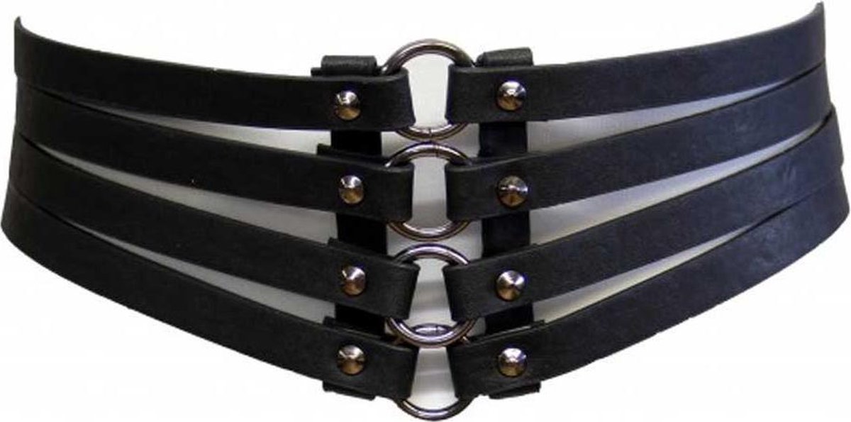 Zac's Alter Ego Taille riem Four straps corset Zwart
