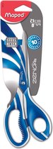 Zenoa Fit schaar 17 cm - symmetrisch - zachte grepen - bimaterial - blauw