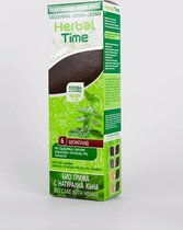 HERBAL TIME Chocolate #6 - Natuurlijke Henna Haarverf Zonder Ammoniak, PPD, Peroxide, Waterstofperoxide - 75ml