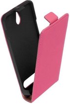 Lelycase Pink Lederen Flipcase Telefoonhoesje Sony Xperia E1