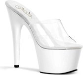 Pleaser Muiltjes -36 Shoes- ADORE-701 Paaldans schoenen Transparant