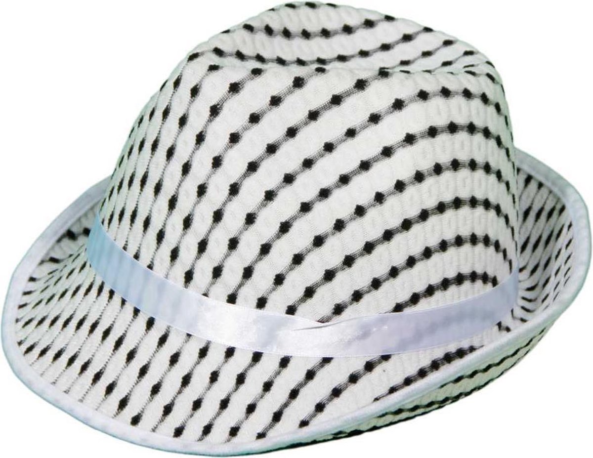 Trilby Hoed Psychedelisch wit
