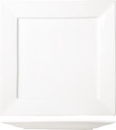 Assiette Plate Cozy & Trendy Napoli Blanche - Carrée - 27 cm x 27 cm - Set-3