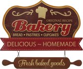 Signs-USA Bakery - Retro Wandbord - Metaal - 50x41,5 cm