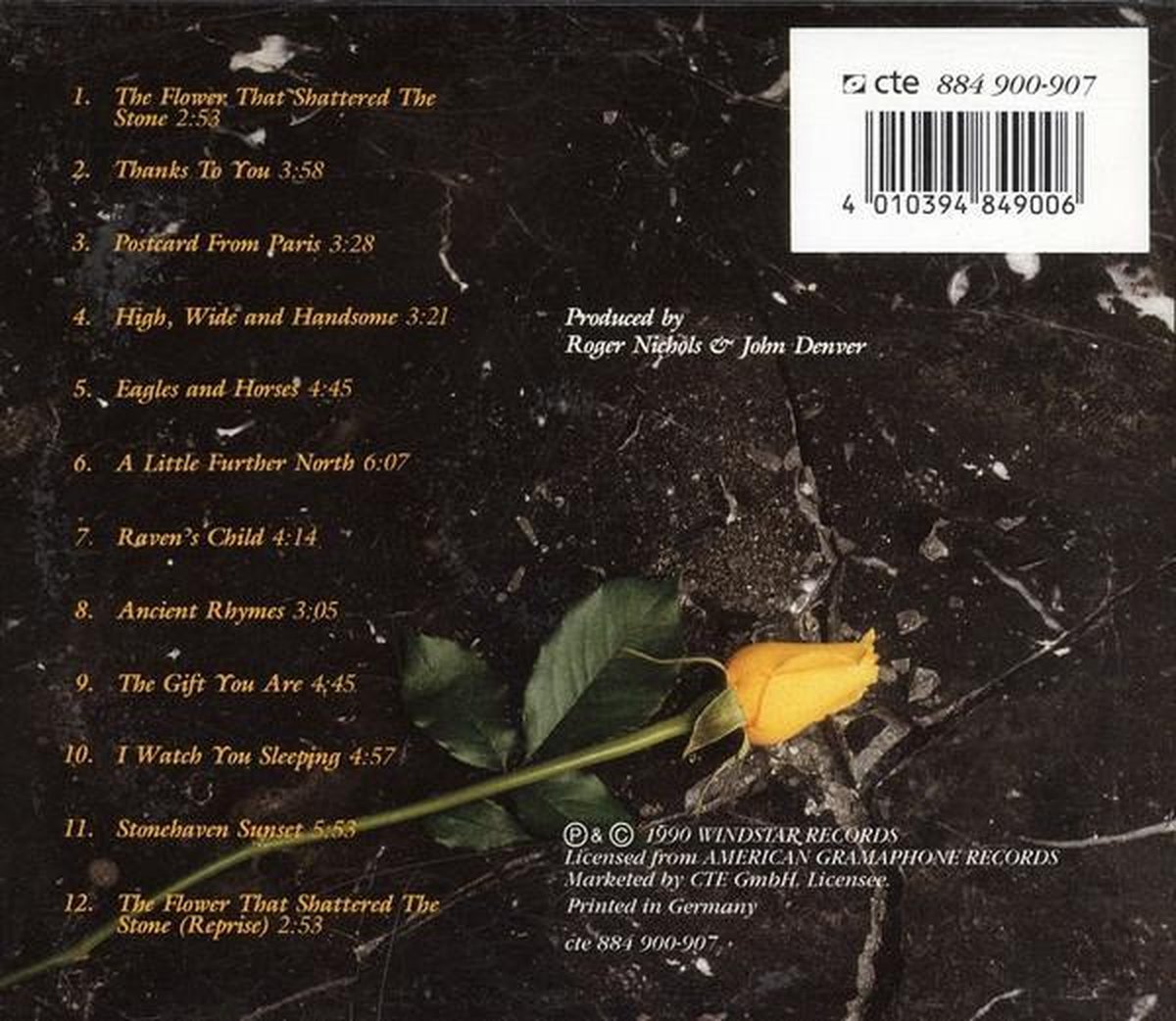 Flower That Shattered the Stone, John Denver CD (album) Muziek