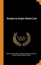 Essays in Anglo-Saxon Law