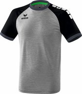 Erima Zenari 3.0 SS Shirt Heren Sportshirt - Maat L  - Mannen - grijs/zwart/wit