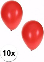 10 stuks metallic rode ballonnen 36 cm