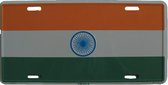 Kentekenplaat India thema versiering