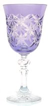 Kristallen wijnglazen - Goblet MARYS CLASSIC- light violet - set van 2 - gekleurd kristal
