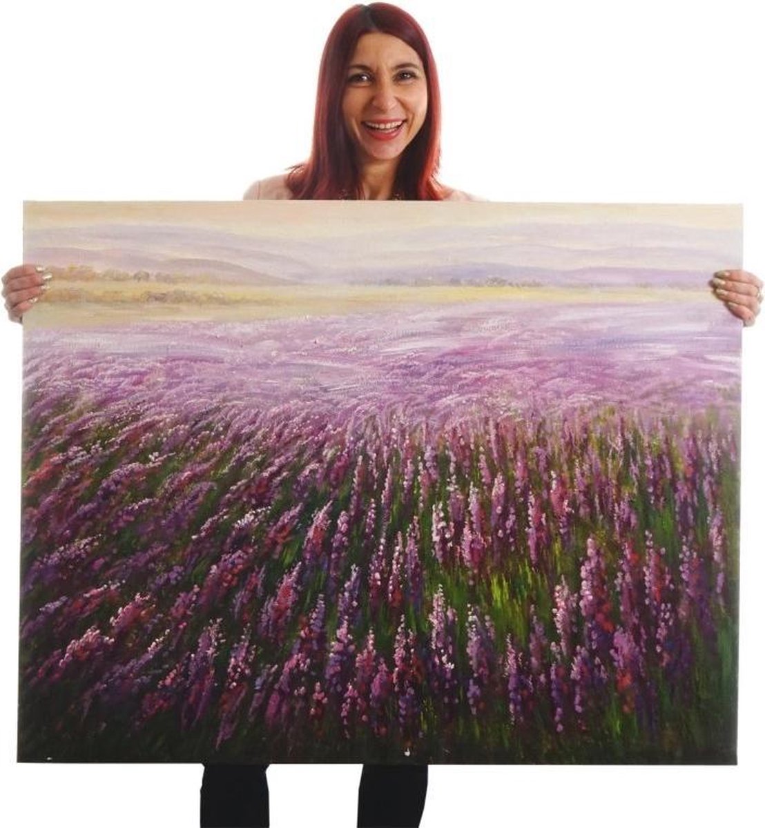 Handgeschilderde Olieverf schilderij Bloemen