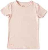 Little Label - t-shirt - light pink - maat: 122/128 - bio-katoen