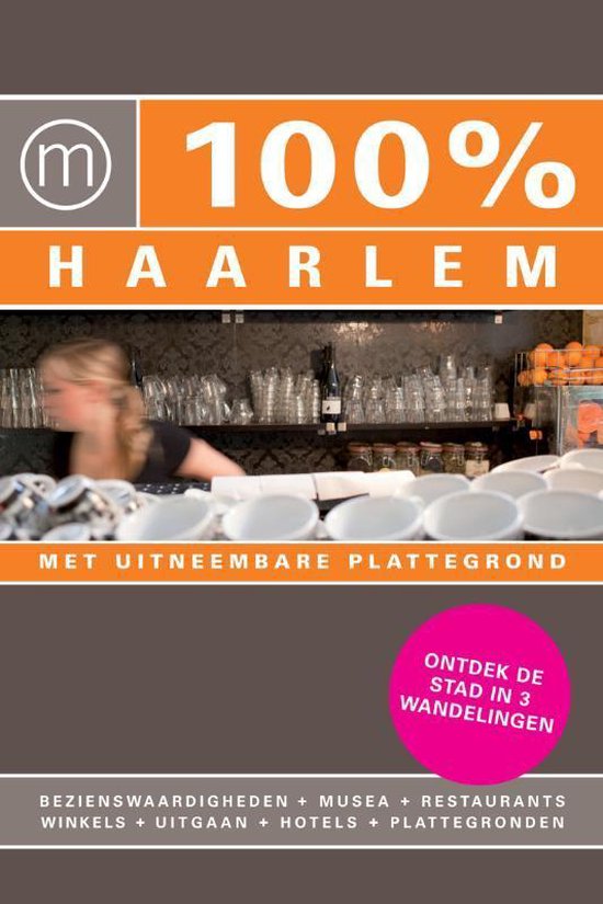 Cover van het boek '100%  / Haarlem + stadsplattegrond' van Janneke Voorn