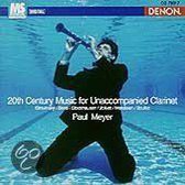 20th Century Music for Unaccompanied Clarinet