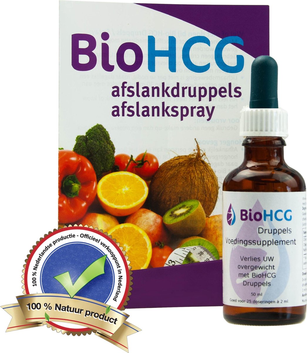BioHCG Druppels - Volledige kuur - 24 dagen - Bio HCG Druppels
