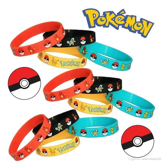 Pokemon Go gel polsbandjes armband 12 stuks | bol.com