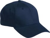 Brandon 6-panel cap uni velcro sluiting navy