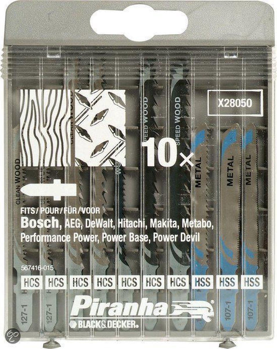 Piranha Decoupeerzaagblad Cassette combi hout / metaal, T-Aansluiting X28050