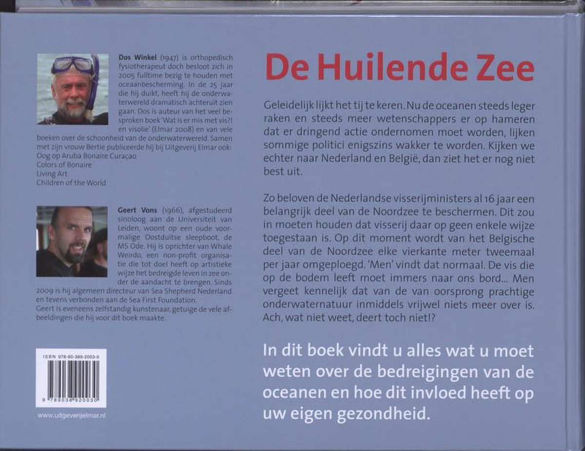 De huilende zee - back cover
