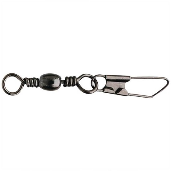 Spro Barrel Swivel+Safety-Snap - Maat 10 - Zwart van Spro — afbeelding 3