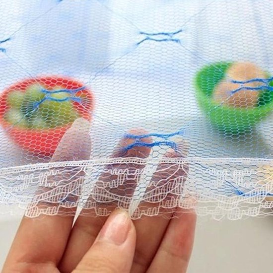 2 Stuks Handig Vliegennetje Tegen Insecten Op Uw Eten - Multicolor - 30 x30 — afbeelding 3