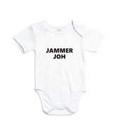 Rompertjes baby met tekst - Jammer Joh - Romper wit - Maat 62/68