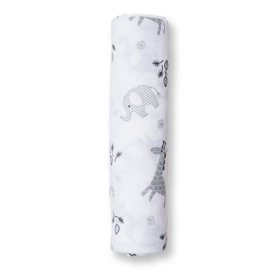 Lulujo - hydrofiele doek - swaddle - katoen - 120x120 cm - Afrique van LuLu — afbeelding 4