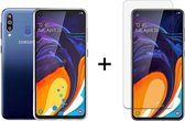 Samsung M40/A60 Hoesje - Samsung Galaxy M40/A60 hoesje siliconen case transparant cover - 1x Samsung A60/M40 Screenprotector
