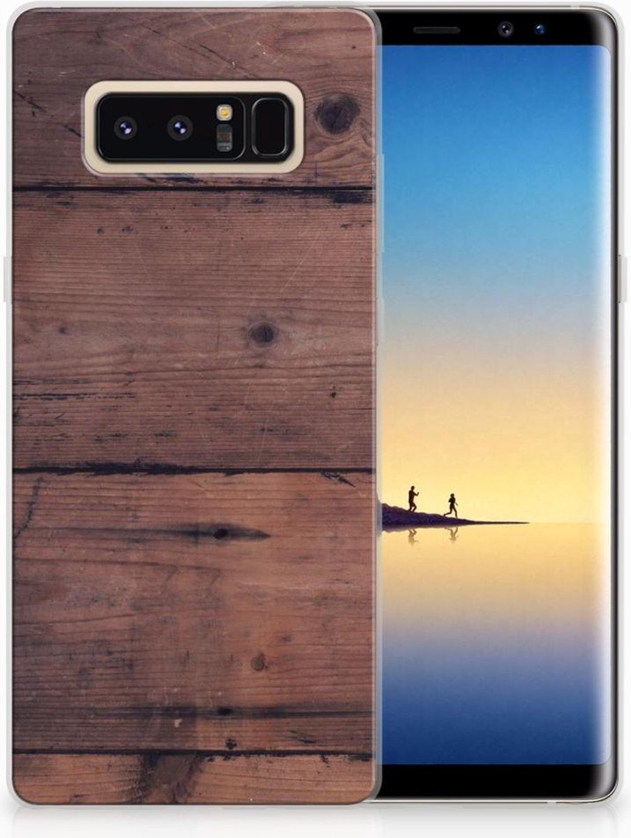 Samsung Galaxy Note 8 Bumper Hoesje Old Wood
