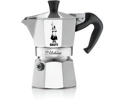 Bialetti La Mokina 0,04 l Aluminium, Zwart
