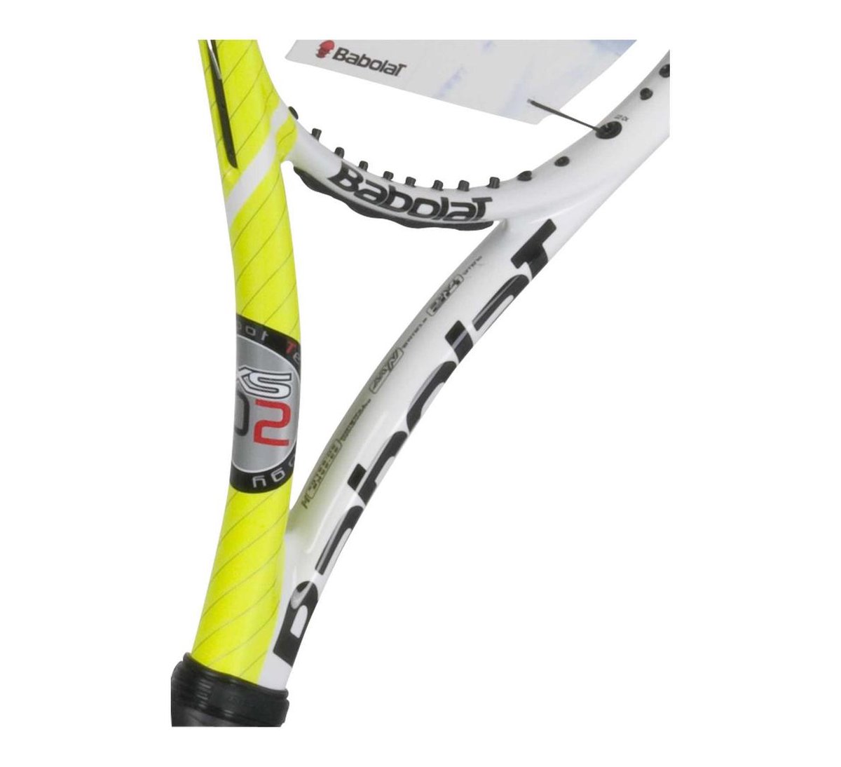 Babolat XS 102 Tennisracket Beginner L3 Geel bol