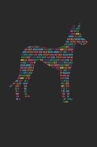 Ibizan Hound Notebook 'Word Cloud' - Gift for Ibizan Hound Lovers - Ibizan Hound Journal