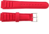 Morellato horlogeband - Lycra - rood - nylon - 18mm