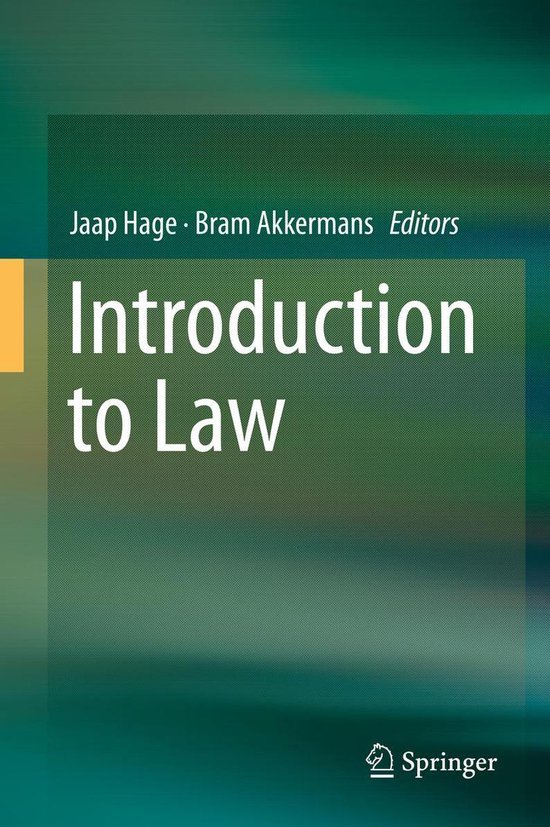 Titel: Introduction to Law. Auteurs: Jaap Hage, Bram Akkermans. Uitgever: Springer.