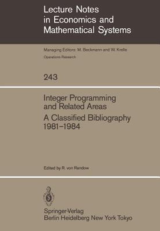 Integer Programming and Related Areas - cover