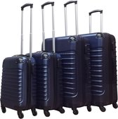 Quadrant 4 delige ABS Kofferset - Donkerblauw