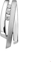 TFT Hanger zilver gerhodineerd Zirkonia Poli/mat 21,5 x 8 mm