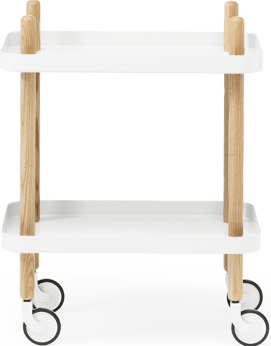Block Table serveerwagen - wit