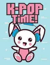 K-POP Time! Bunny 8.5 x 11 Notebook