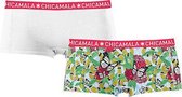 Chicamala boxers 2-pack effen/rood - Maat 158/164