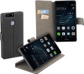 HC zwart bookcase style voor de Huawei P9 PLUS wallet Telefoonhoesje